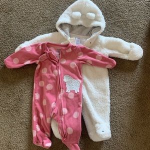 Soft Winter Fur Onsies. Gently Used Like New!